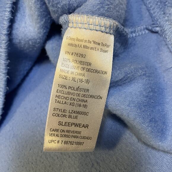 Disney Winnie The Pooh Eeyore Embroidered Fleece 2 pc Womens Pajama Set Size XL - Picture 6 of 13